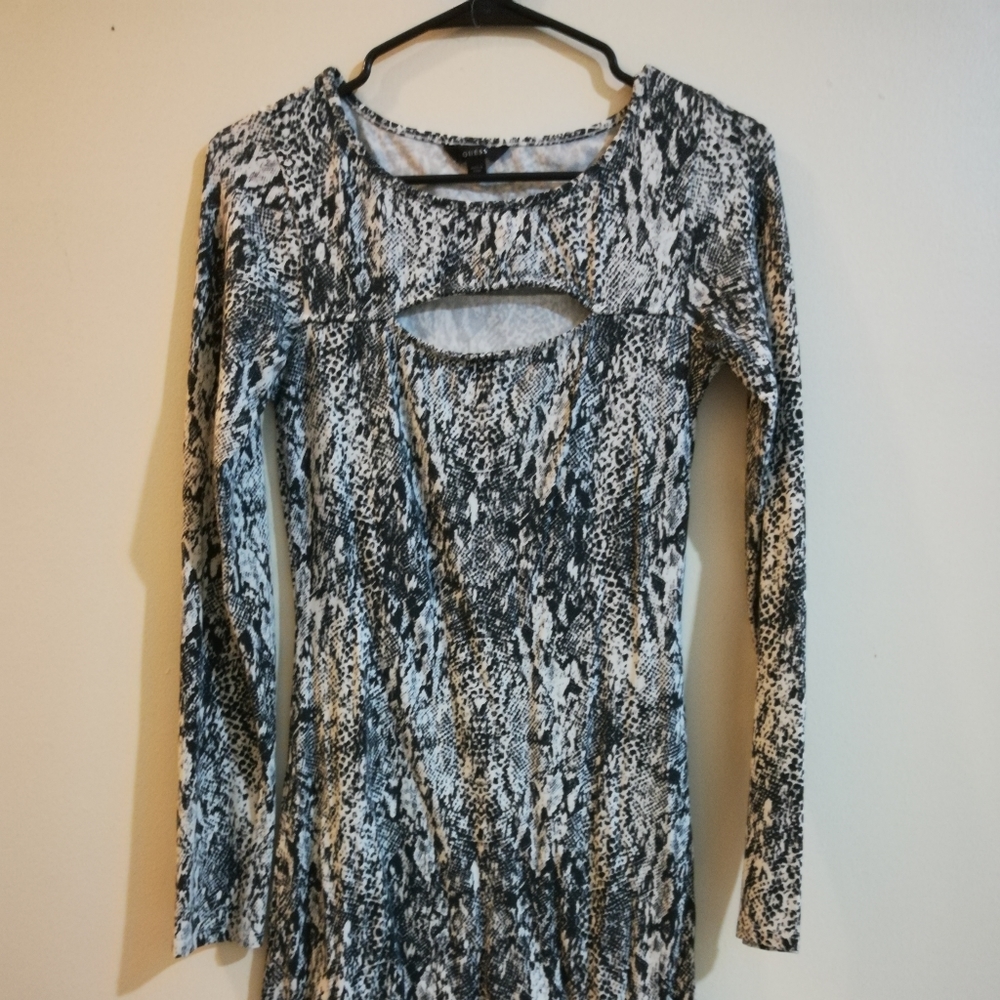 Sexy Guess snakeskin dress!